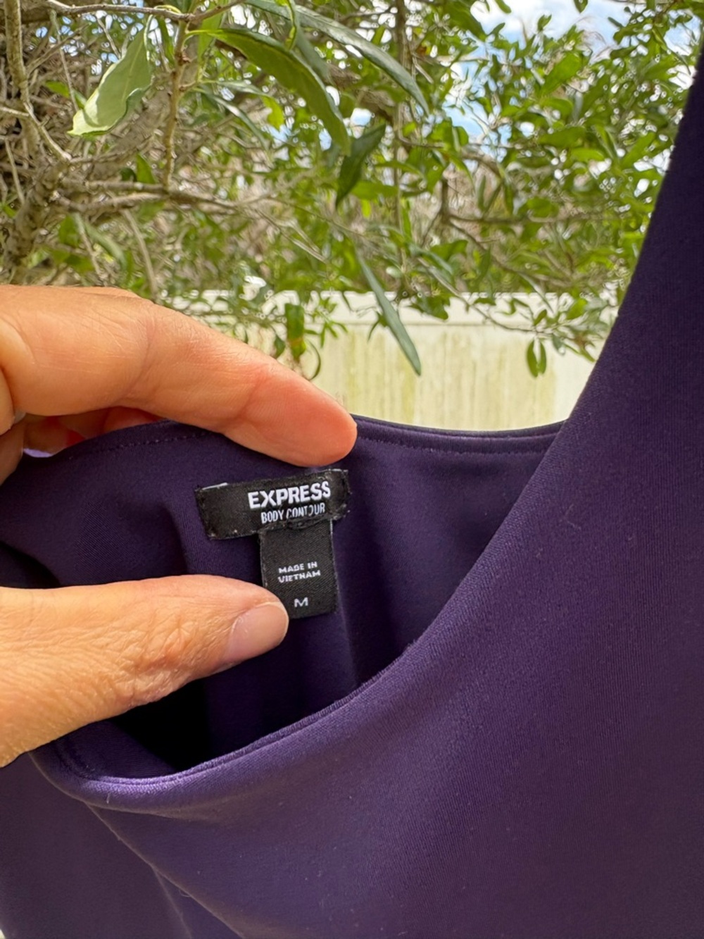 Solid Purple Bodycon - Picture 2 of 3